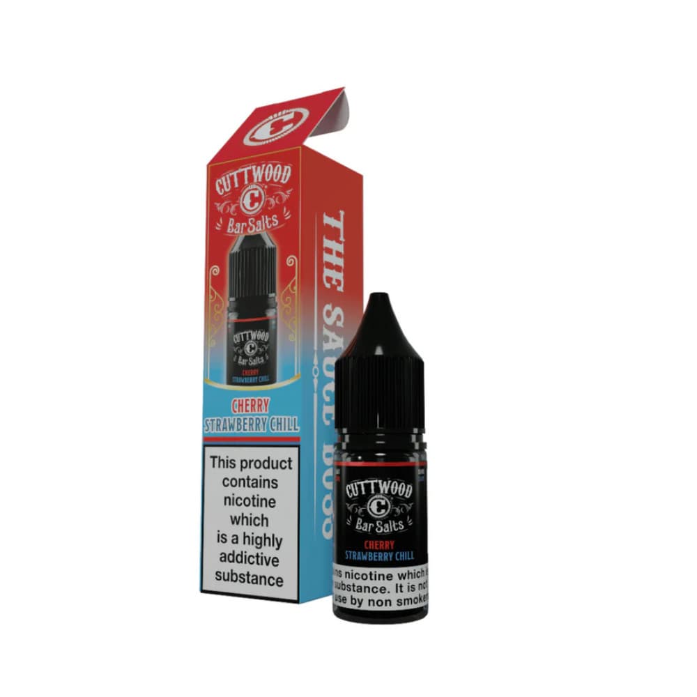  Cherry Strawberry Chill / 10mg Cuttwood Bar Salt Nic Salts e liquids 10ml Box of 10