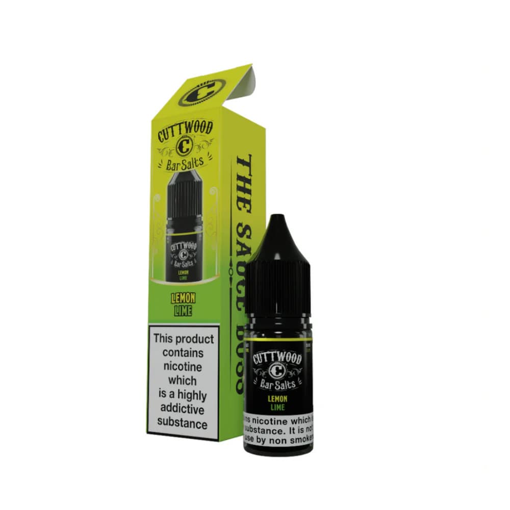  Lemon Lime / 20mg Cuttwood Bar Salt Nic Salts e liquids 10ml Box of 10