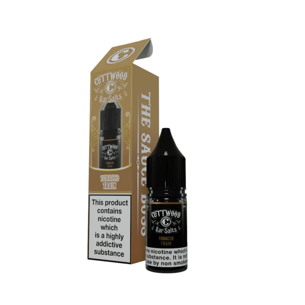  Tobacco Train / 10mg Cuttwood Bar Salt Nic Salts e liquids 10ml Box of 10