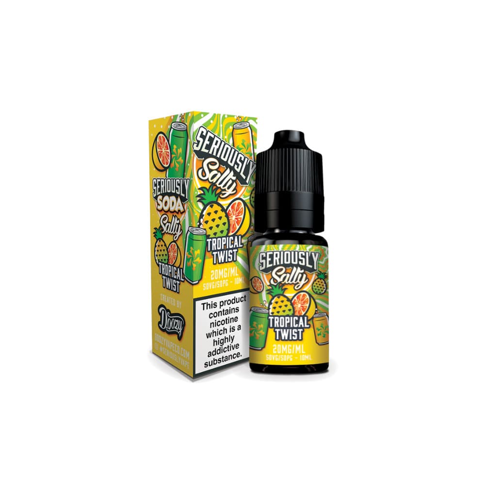  Tropical Twist / 10mg Doozy Serious Soda Nic Salts e liquids 10ml Box of 10