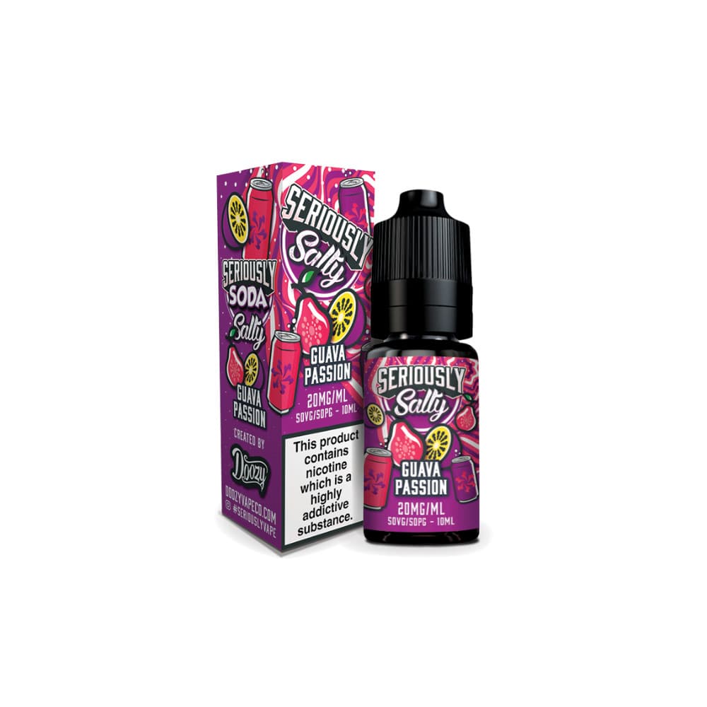  Guava Passion / 20mg Doozy Serious Soda Nic Salts e liquids 10ml Box of 10