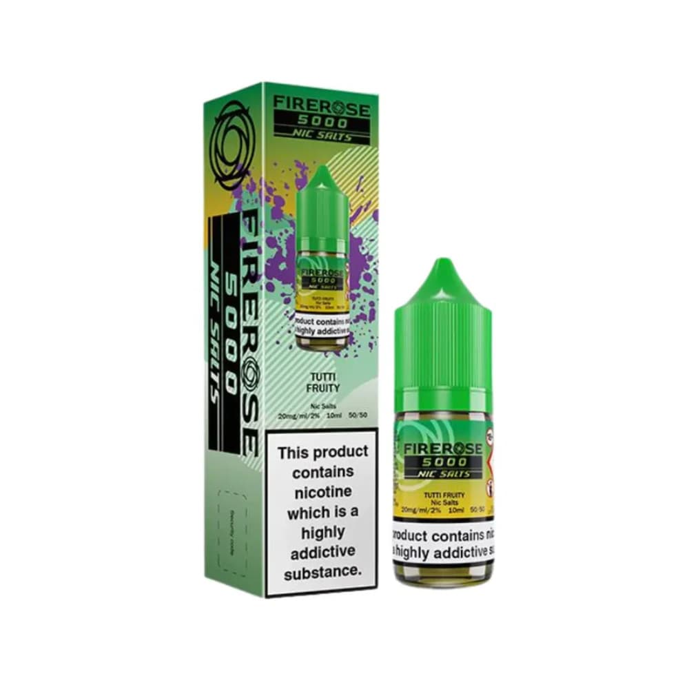  Tutti Fruity / 20mg Firerose 5000 Nic Salts e liquids 10ml Box of 10