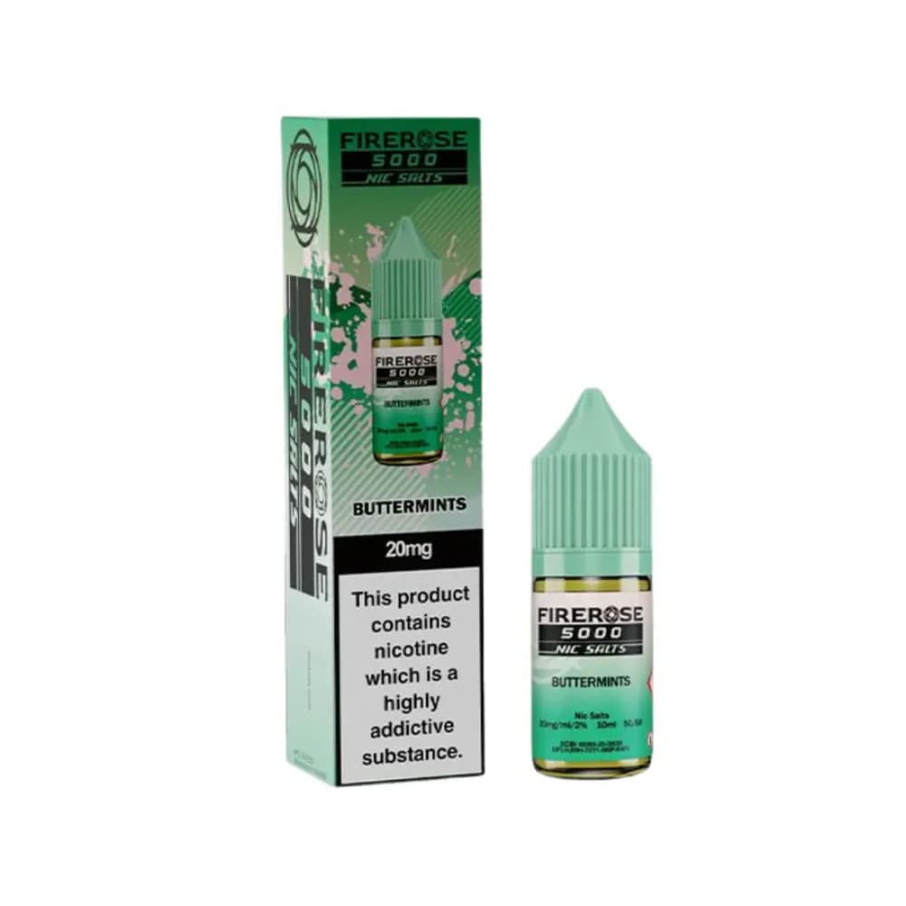  Buttermints / 10mg Firerose 5000 Nic Salts e liquids 10ml Box of 10