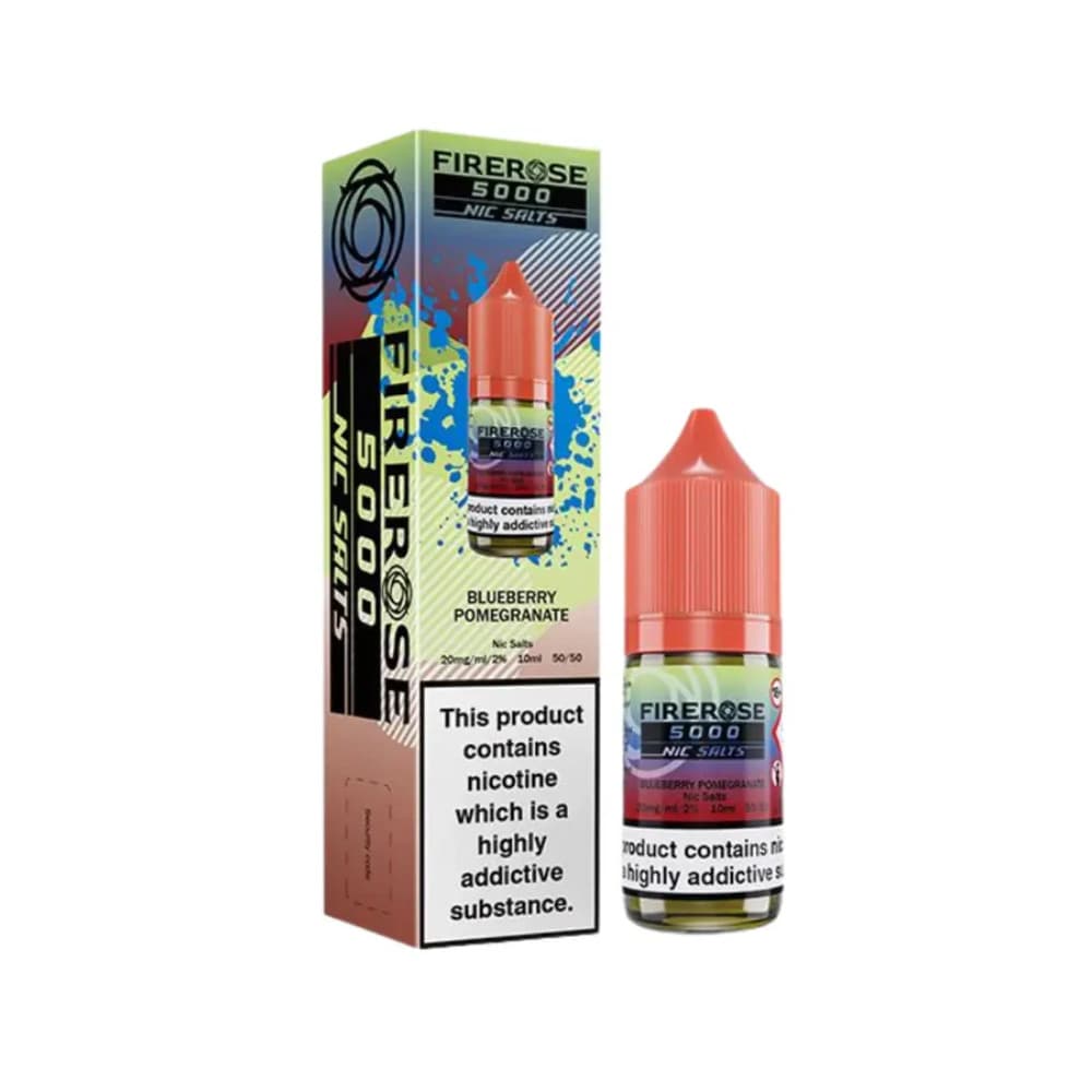  Blueberry Pomegranate / 10mg Firerose 5000 Nic Salts e liquids 10ml Box of 10