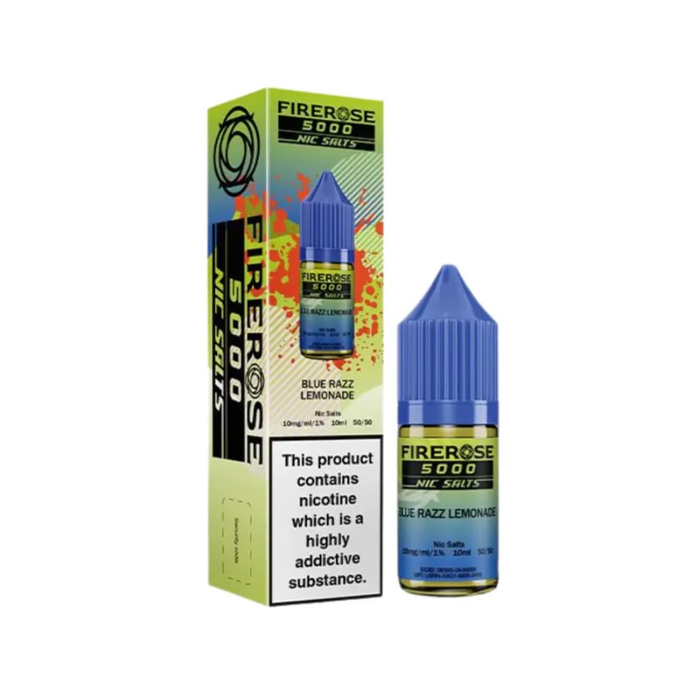  Blue Razz Lemonade / 20mg Firerose 5000 Nic Salts e liquids 10ml Box of 10