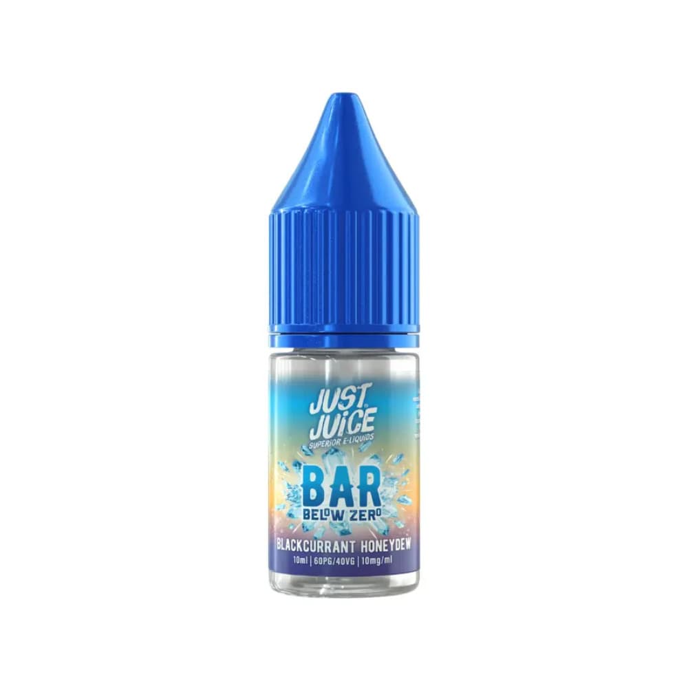  Blackcurrant Honeydew / 20mg Just Juice Below Zero Nic Salts e liquids 10ml Box of 5