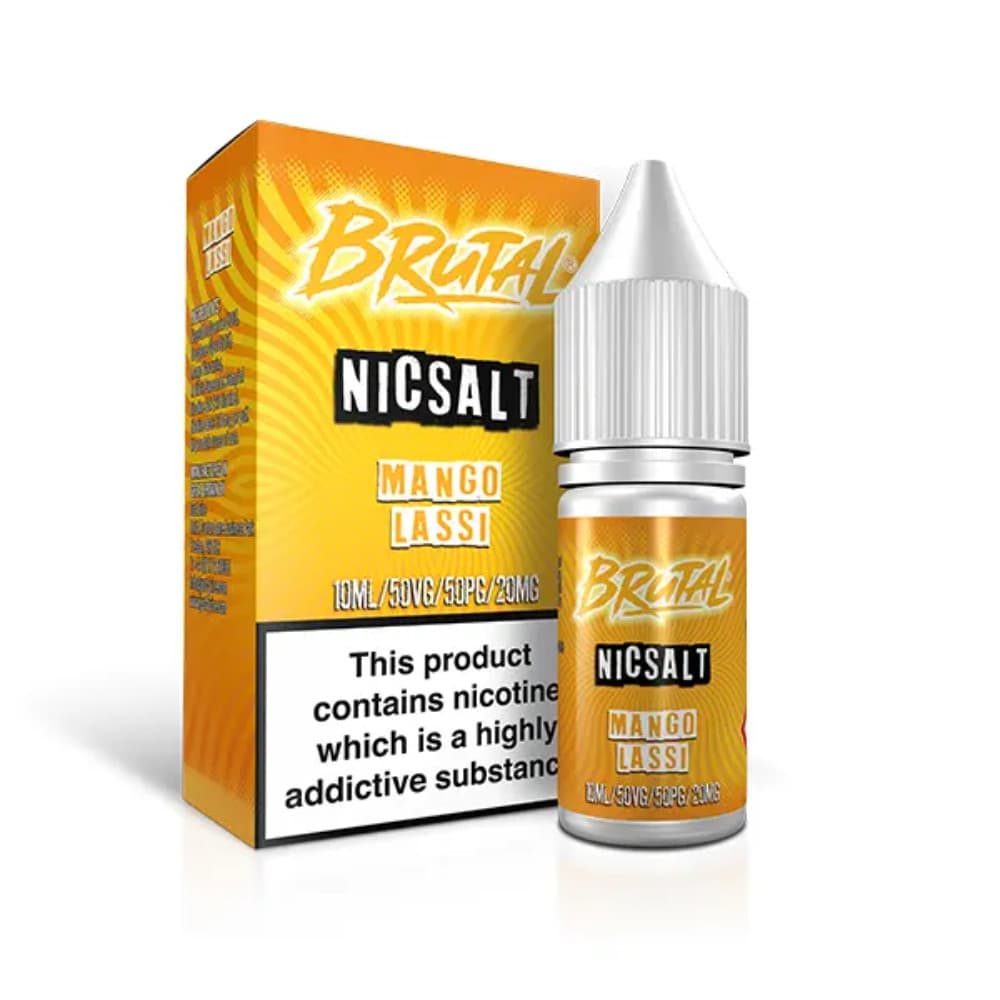  Drinks Mango Lassi / 20mg Just Juice Brutal Nic Salts e liquids 10ml Box of 5