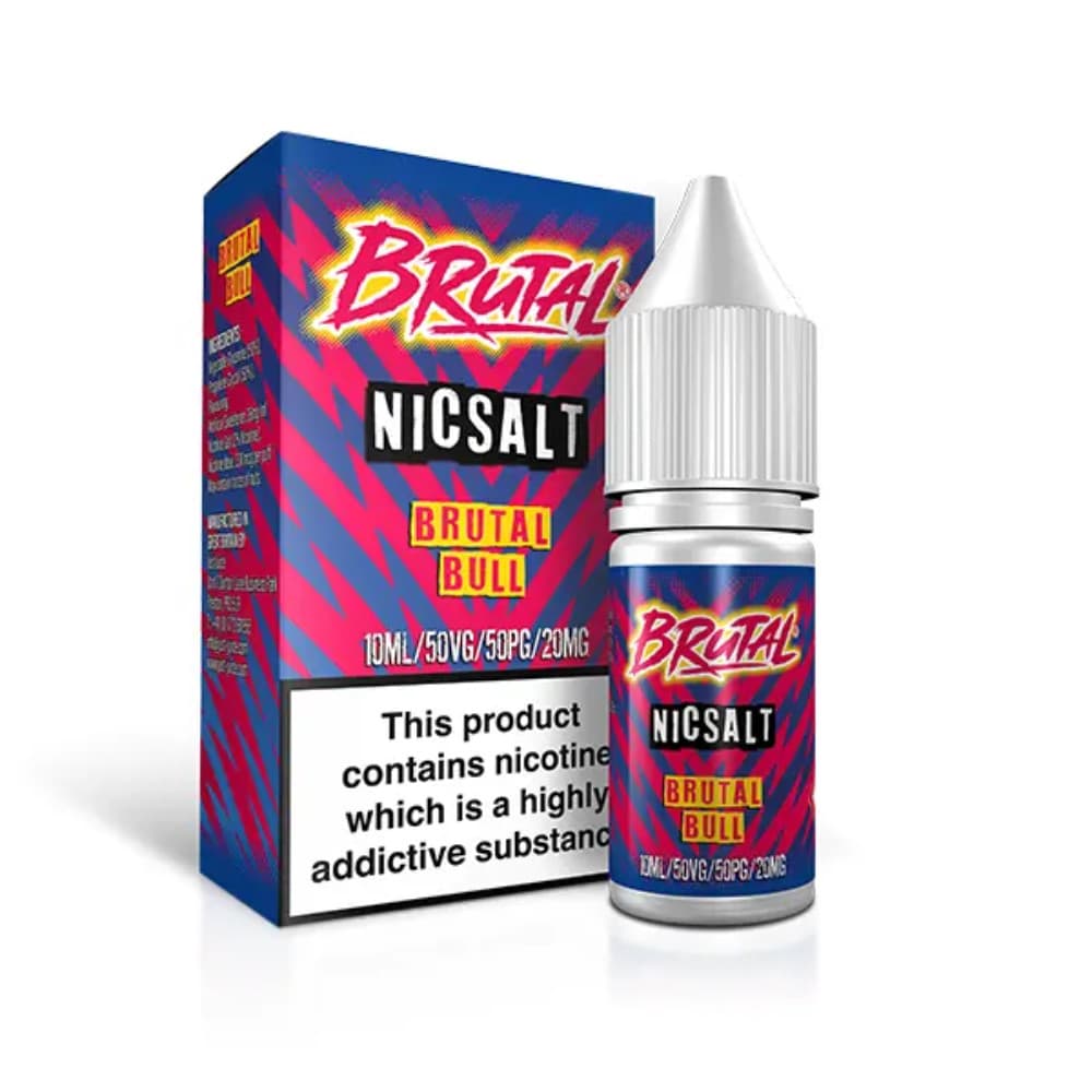  Drinks Brutal Bull / 10mg Just Juice Brutal Nic Salts e liquids 10ml Box of 5