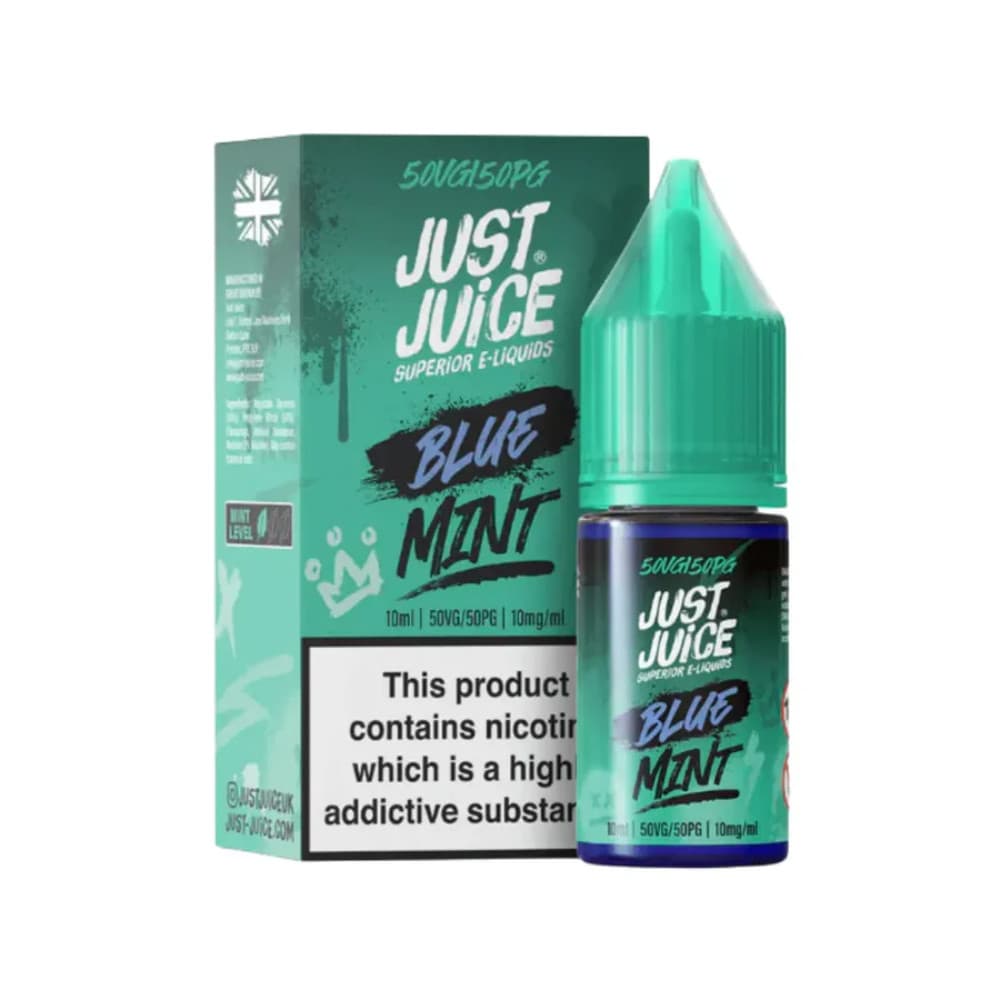  Blue Mint / 20mg Just Juice Mint Nic Salts e liquids 10ml Box of 5