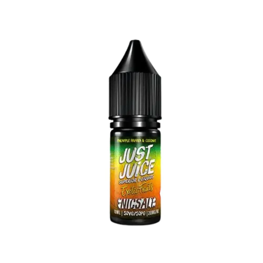  Pineapple Papaya & Coconut / 10mg Just Juice Exotic Fruits Nic Salts e liquids 10ml Box of 5