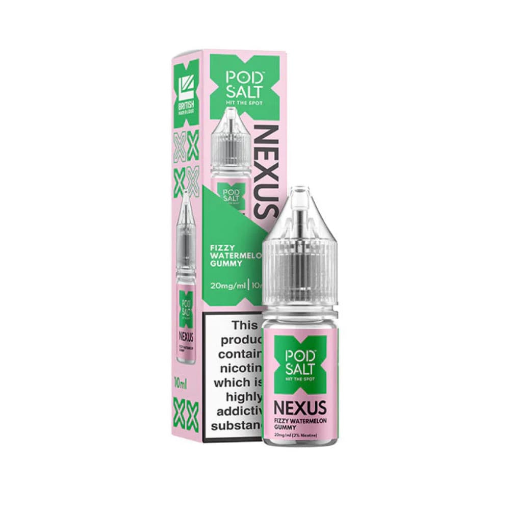  Fizzy Watermelon / 10mg Pod Salt Nexus e liquids 10ml Box of 10