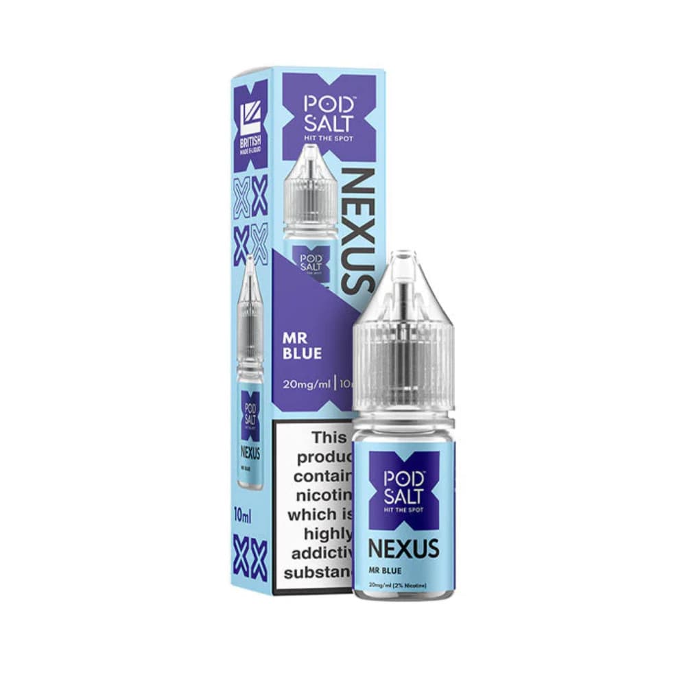  Mr Blue / 20mg Pod Salt Nexus e liquids 10ml Box of 10