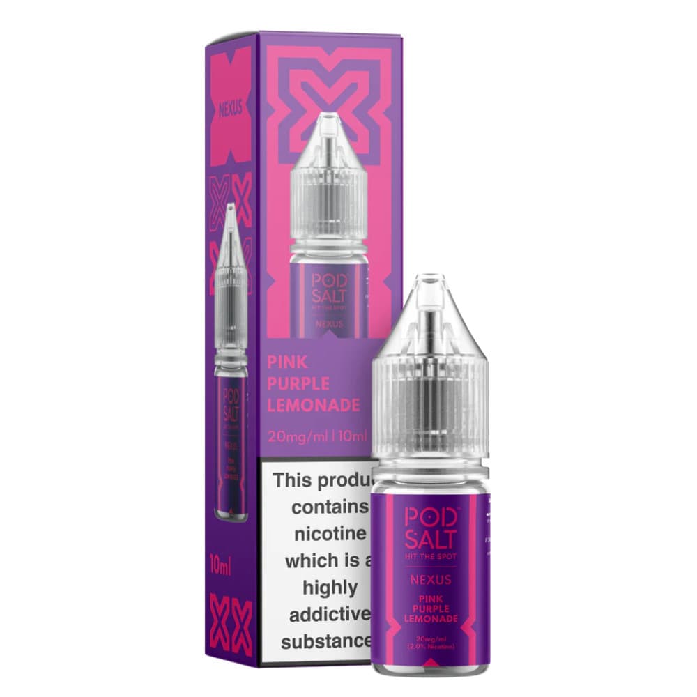  Pink Purple Lemonade / 20mg Pod Salt Nexus e liquids 10ml Box of 10