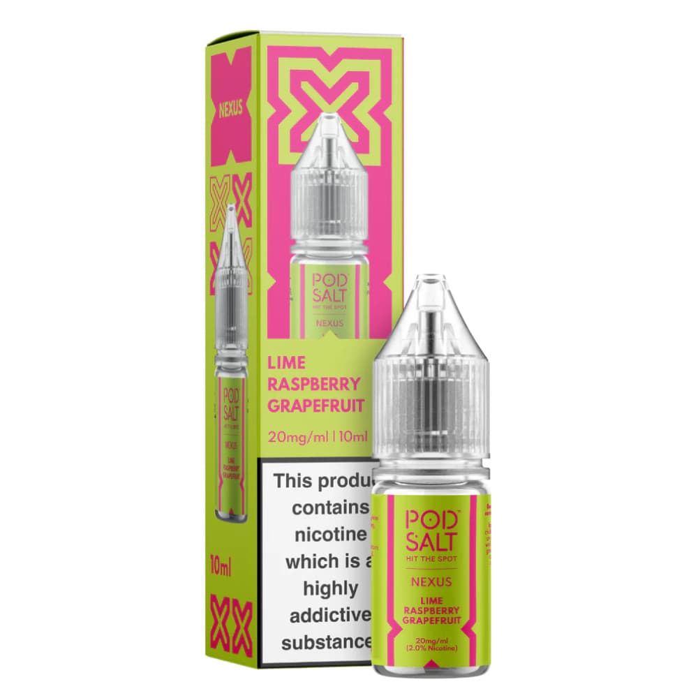  Lime Raspberry Grapefruit / 20mg Pod Salt Nexus e liquids 10ml Box of 10