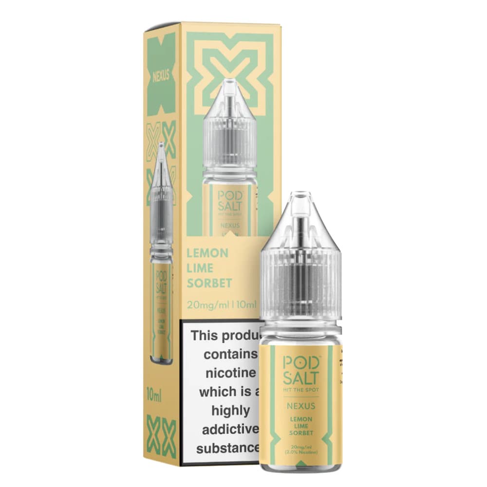  Lemon Lime Sorbet / 20mg Pod Salt Nexus e liquids 10ml Box of 10