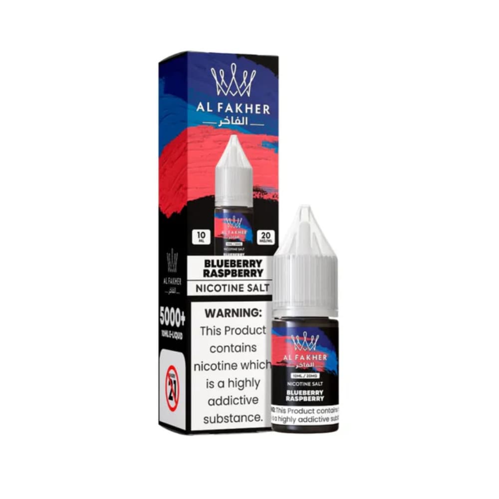  Blueberry Raspberry / 10mg Al Fakher Nic Salts e liquids 10ml Box of 10