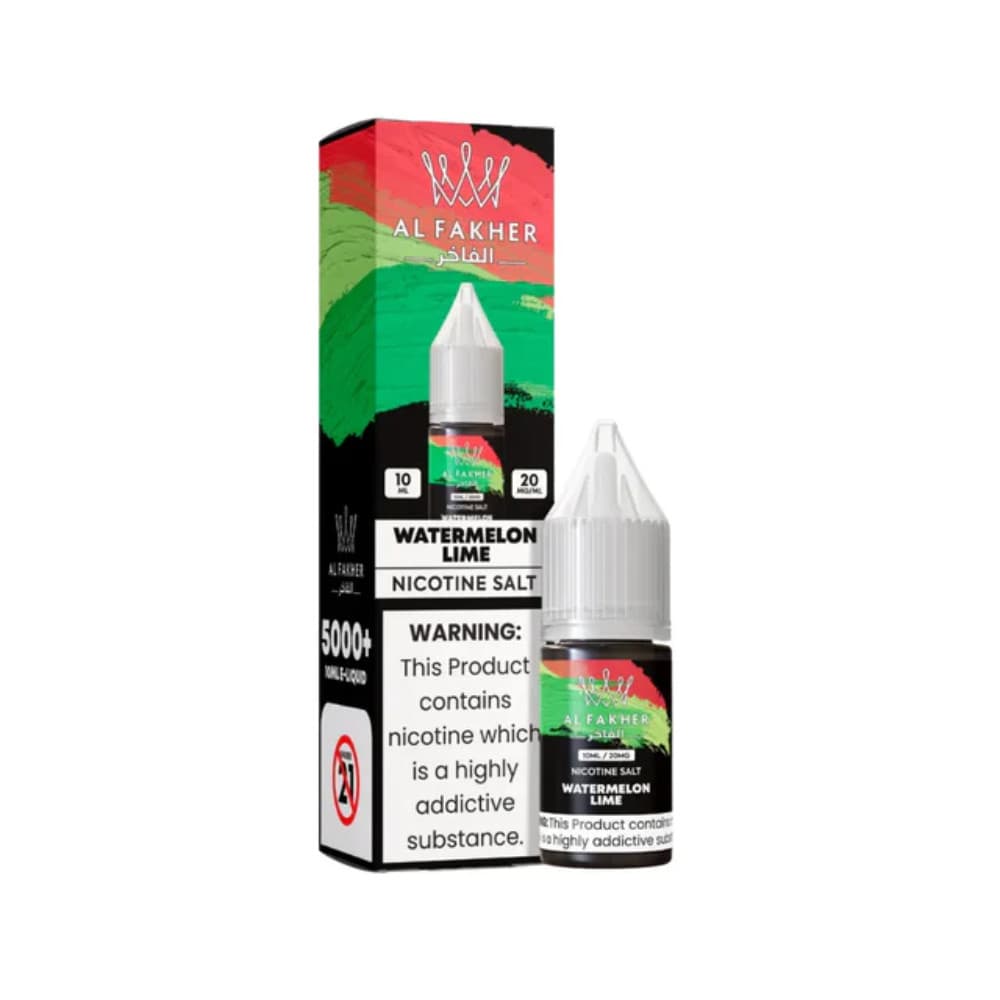  Watermelon Lime / 10mg Al Fakher Nic Salts e liquids 10ml Box of 10