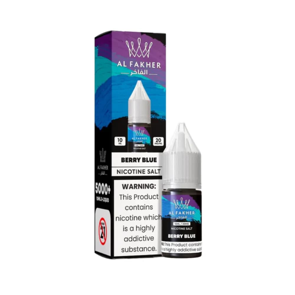  Berry Blue / 20mg Al Fakher Nic Salts e liquids 10ml Box of 10