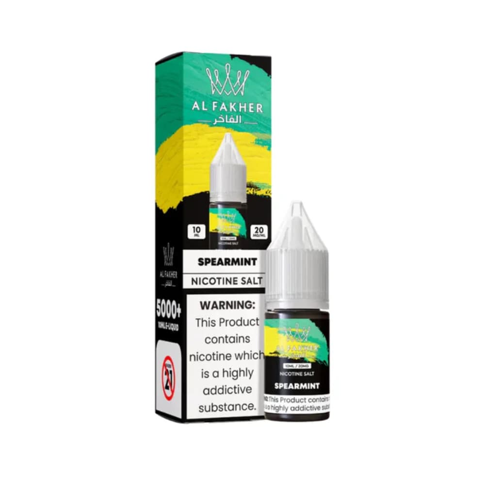  Spearmint / 10mg Al Fakher Nic Salts e liquids 10ml Box of 10