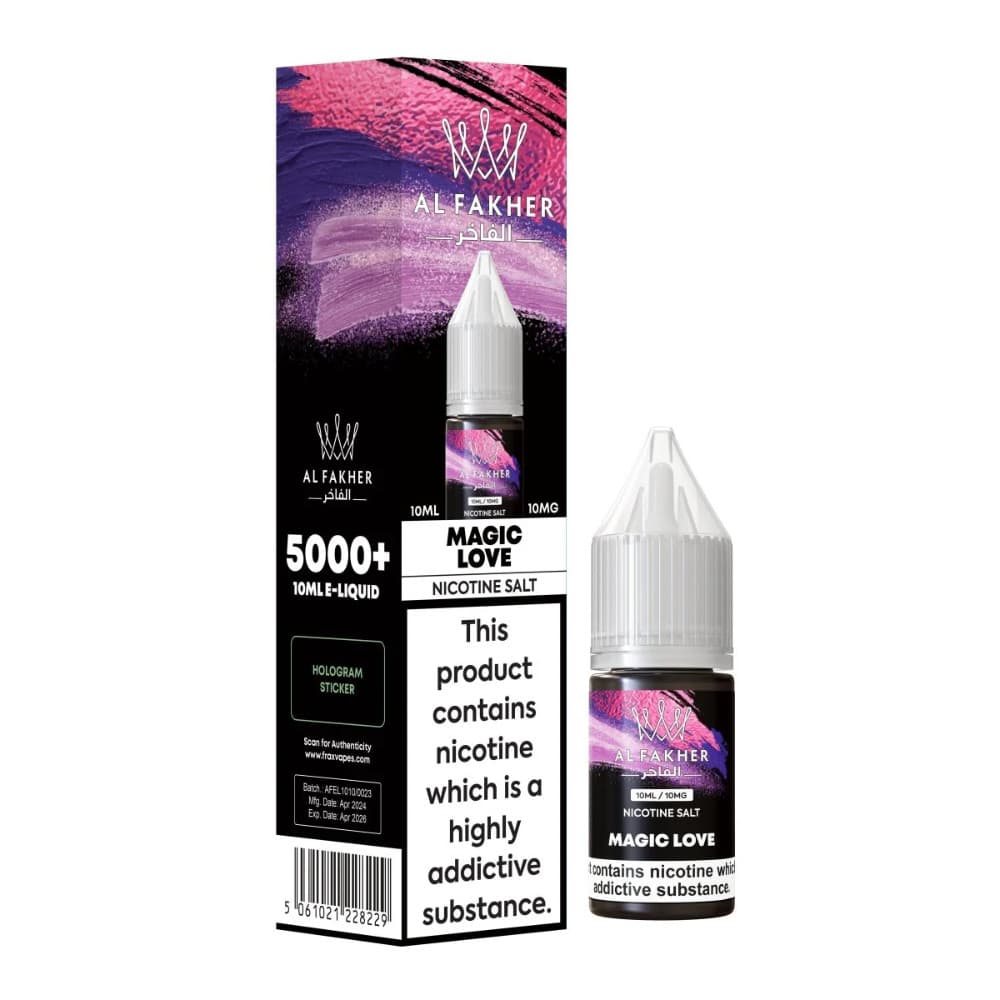  Magic Love / 20mg Al Fakher Nic Salts e liquids 10ml Box of 10
