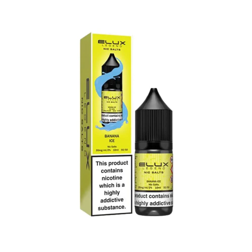  Banana Ice / 10mg Elux Legend Nic Salts E-Liquids 10ml Box of 10