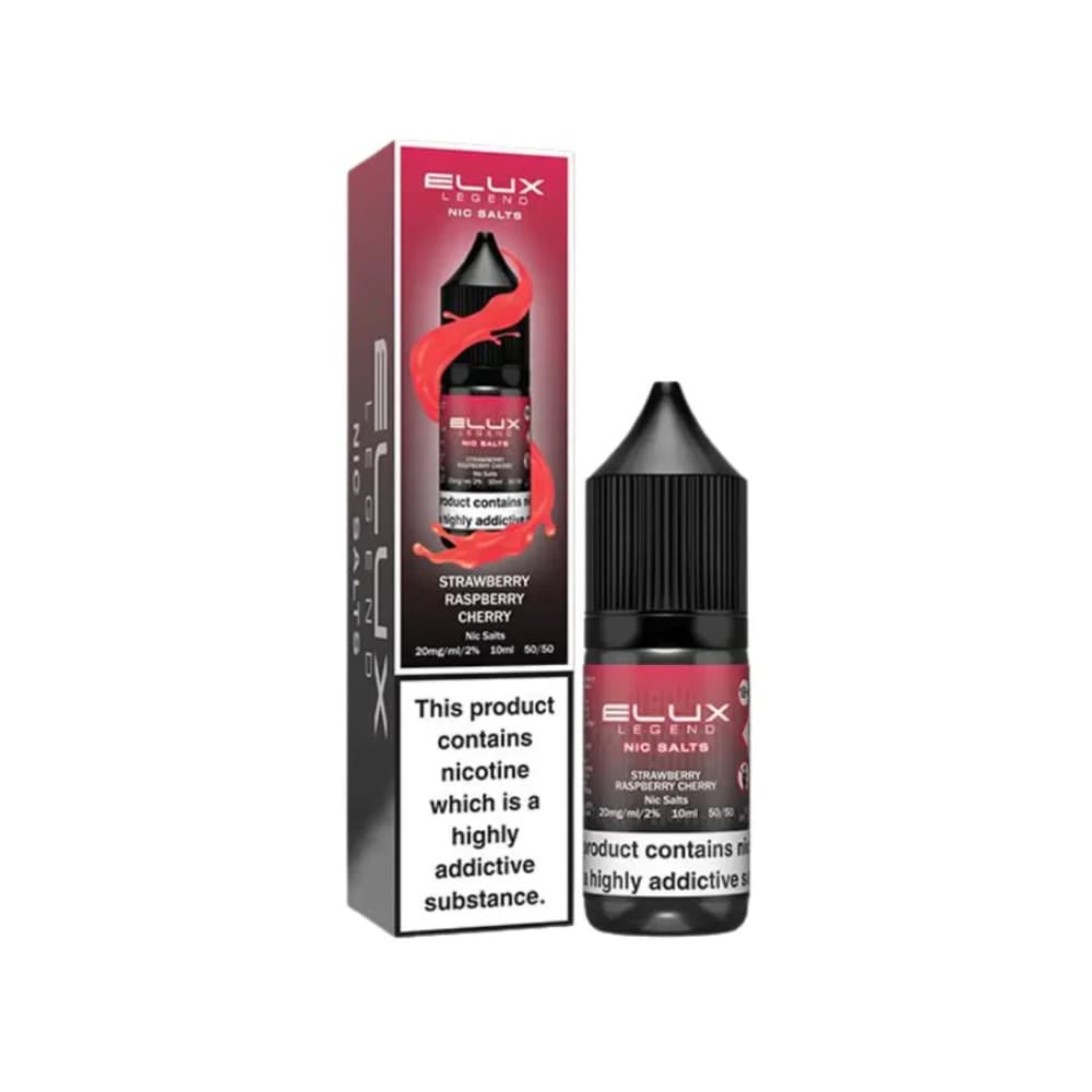  Strawberry Raspberry Cherry / 10mg Elux Legend Nic Salts E-Liquids 10ml Box of 10