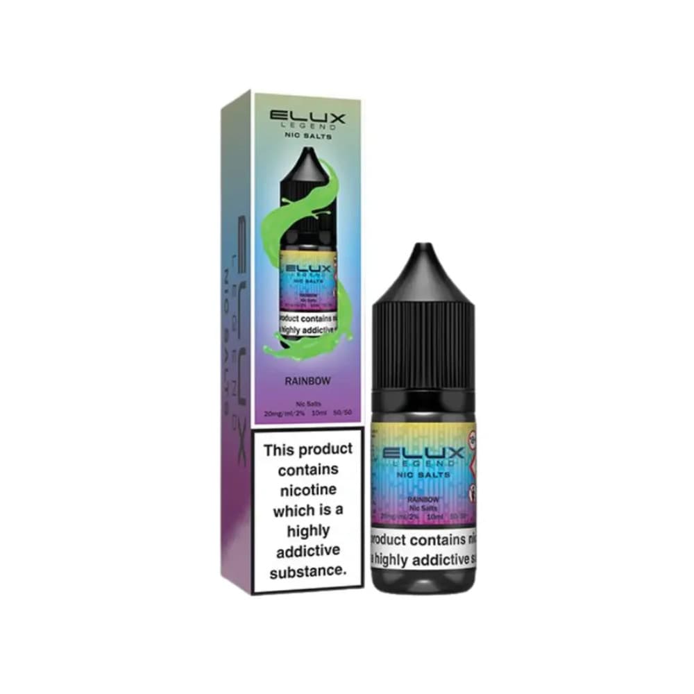  Rainbow / 10mg Elux Legend Nic Salts E-Liquids 10ml Box of 10