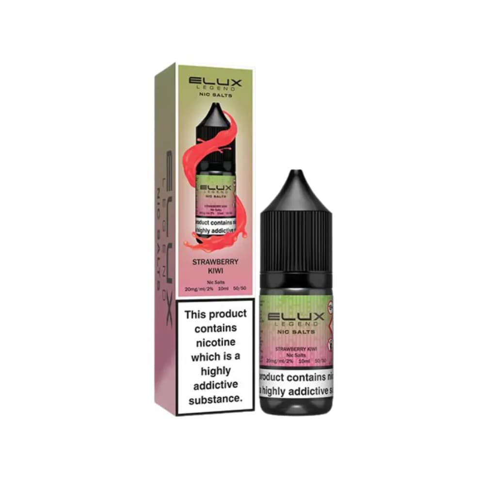  Strawberry Kiwi / 10mg Elux Legend Nic Salts E-Liquids 10ml Box of 10