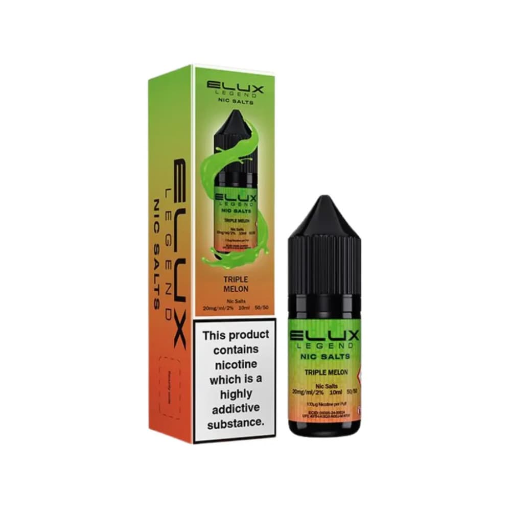  Triple Melon / 10mg Elux Legend Nic Salts E-Liquids 10ml Box of 10