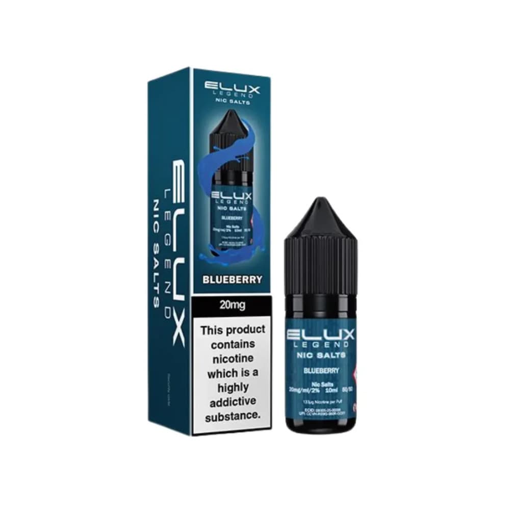  Blueberry / 20mg Elux Legend Nic Salts E-Liquids 10ml Box of 10