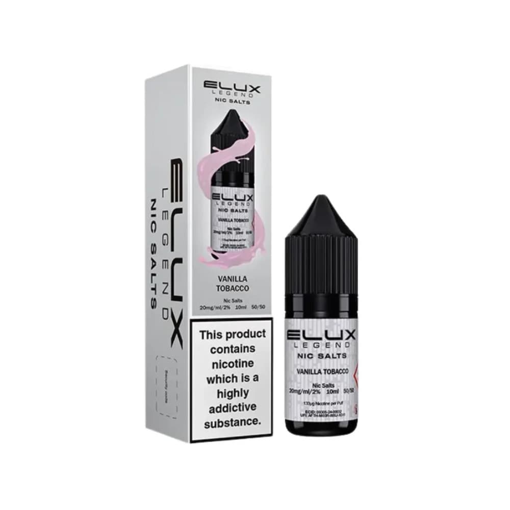  Vanilla Tobacco / 20mg Elux Legend Nic Salts E-Liquids 10ml Box of 10