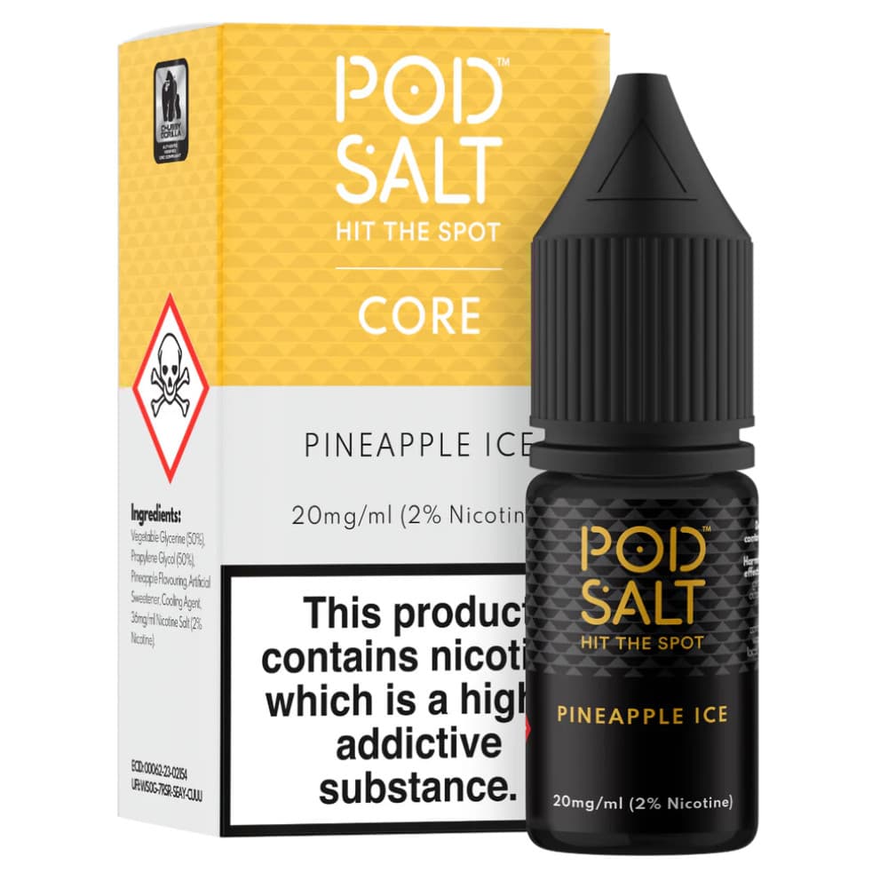  Pineapple Ice / 11mg Pod Salt Core Nic Salts e liquids 10ml Box of 5