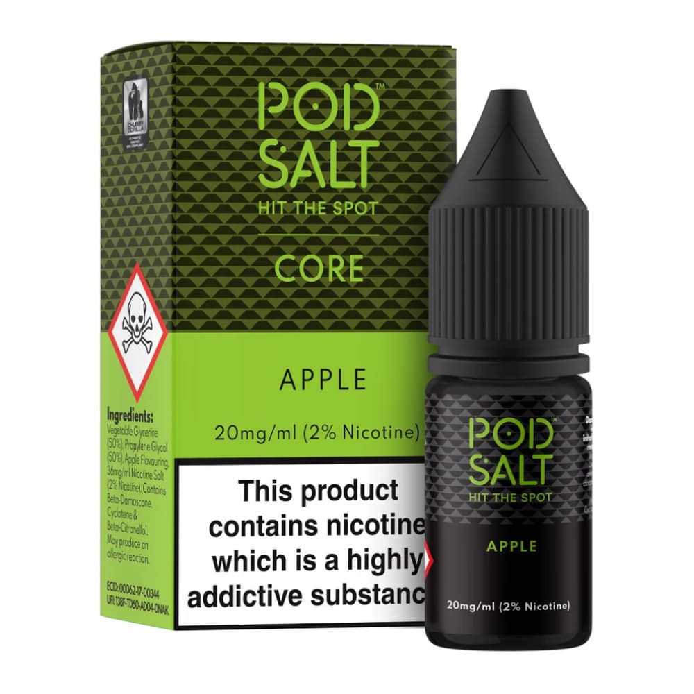  Apple / 11mg Pod Salt Core Nic Salts e liquids 10ml Box of 5