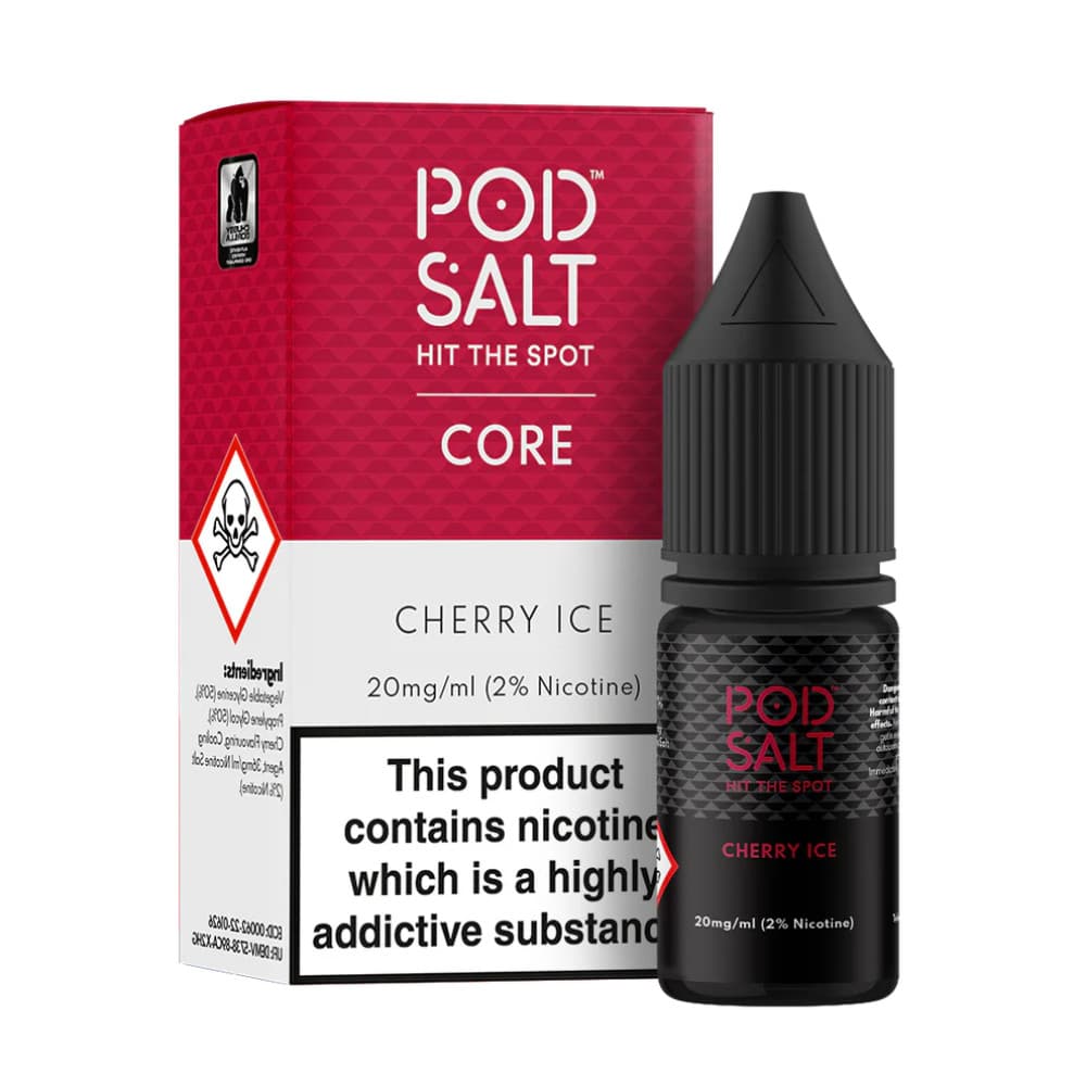  Cherry Ice / 20mg Pod Salt Core Nic Salts e liquids 10ml Box of 5