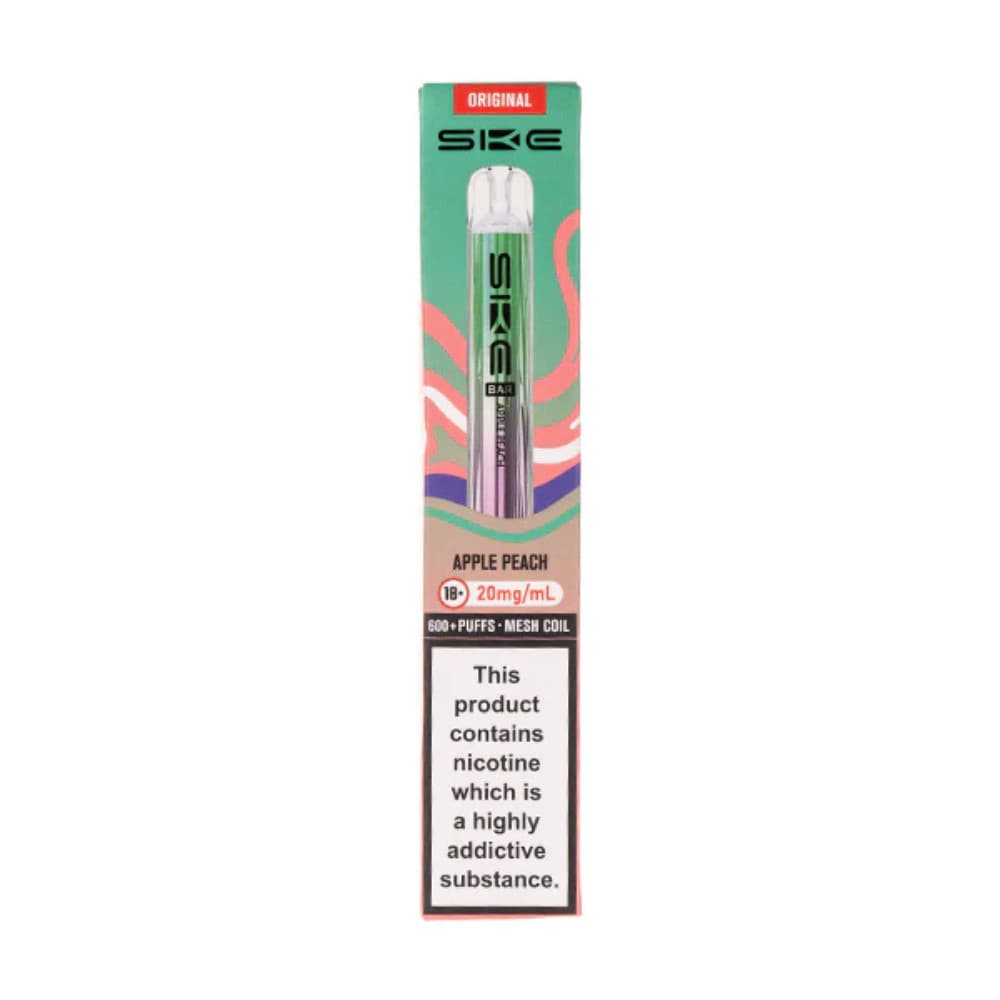  Apple Peach Ske Crystal Original 600 Vape Kit Box of 10
