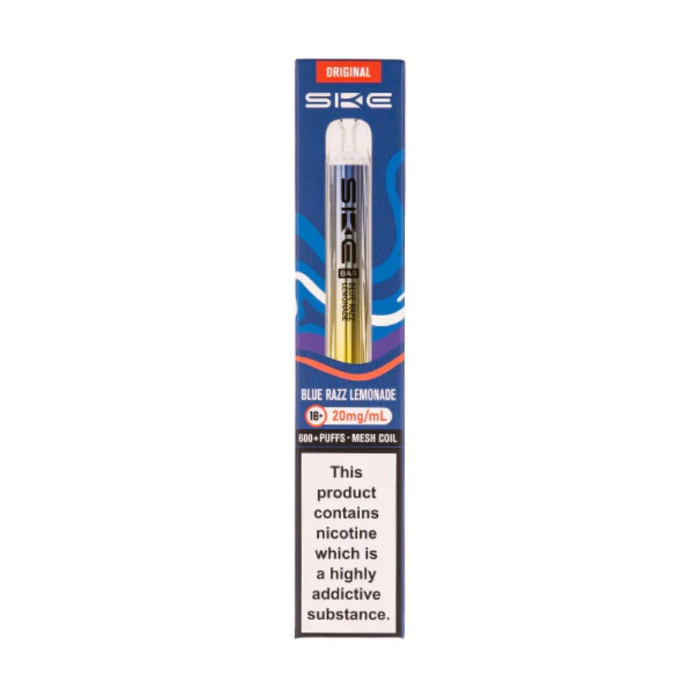  Blue Razz Lemonade Ske Crystal Original 600 Vape Kit Box of 10