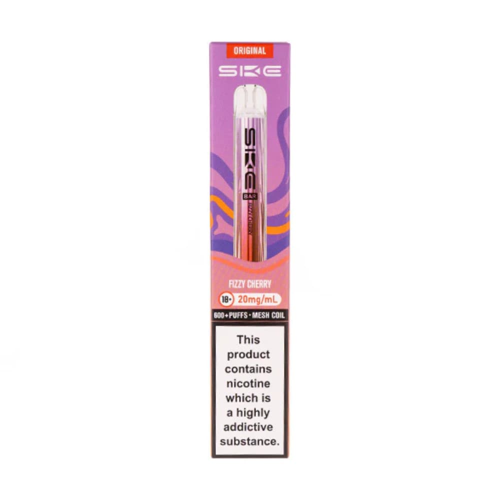  Fizzy Cherry Ske Crystal Original 600 Vape Kit Box of 10