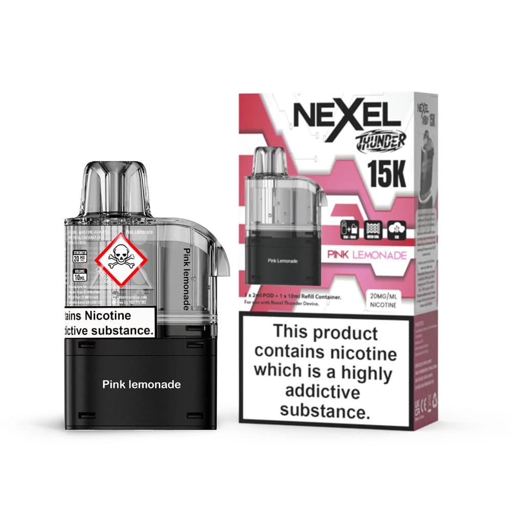  Pink Lemonade Nexel Thunder 15k Pods Pack of 10