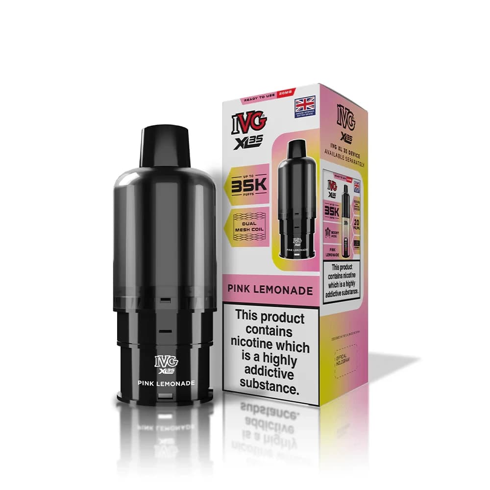  Pink Lemonade IVG xl 35k Prefilled Pods Pack of 5