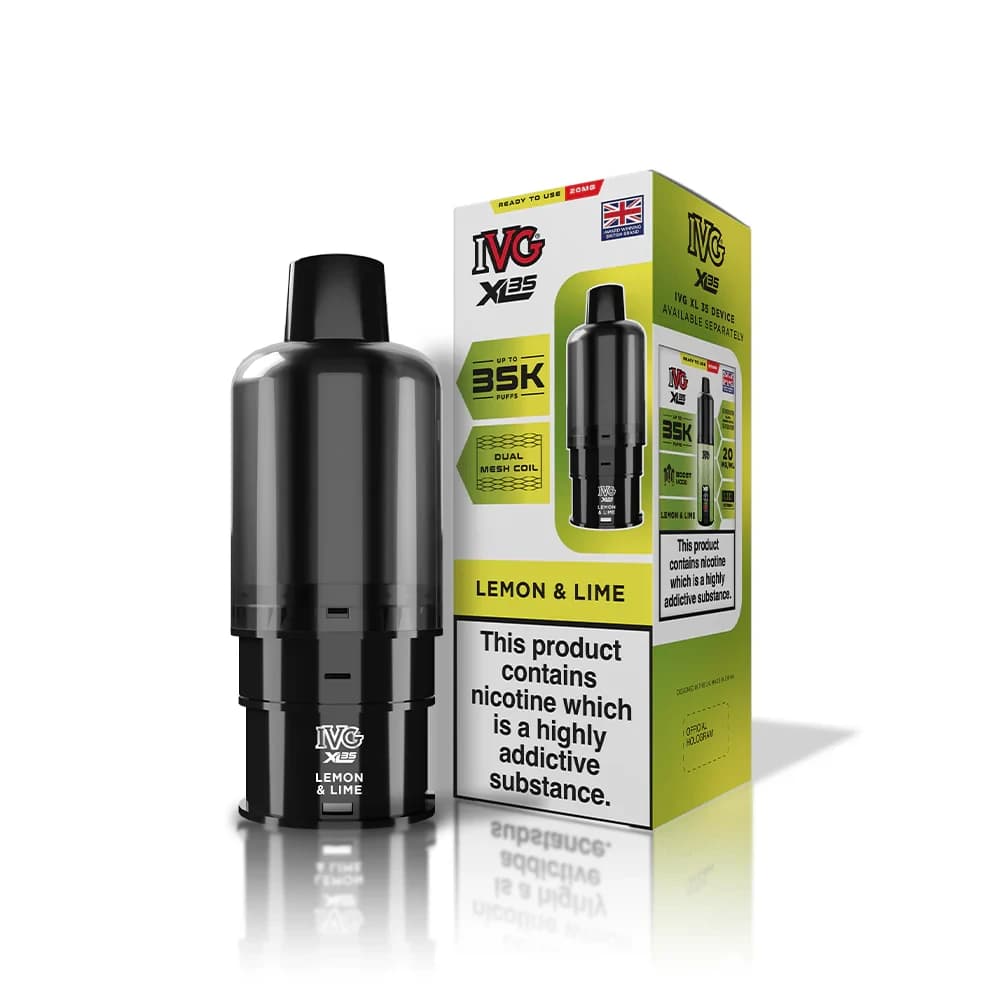  Lemon Lime IVG xl 35k Prefilled Pods Pack of 5