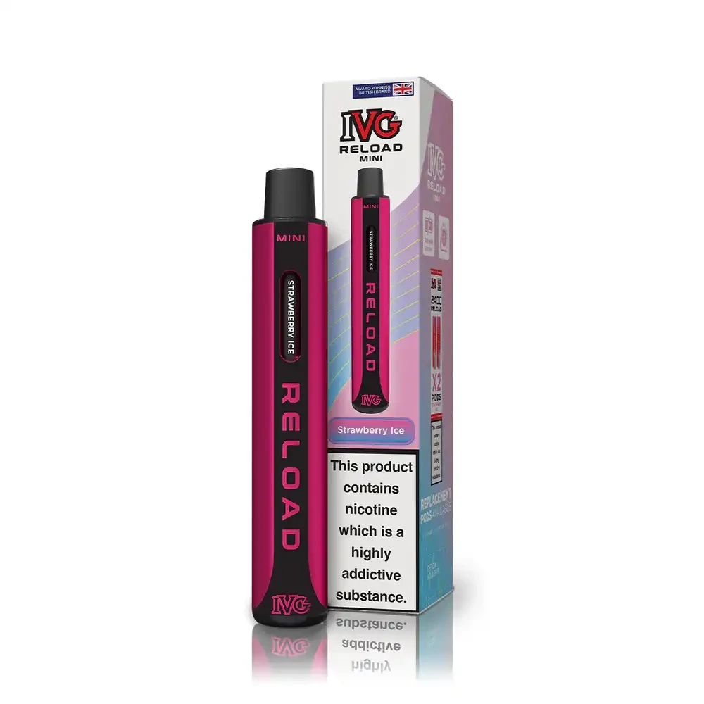  Strawberry Ice IVG Reload Mini 600 Vape Kit Box of 10