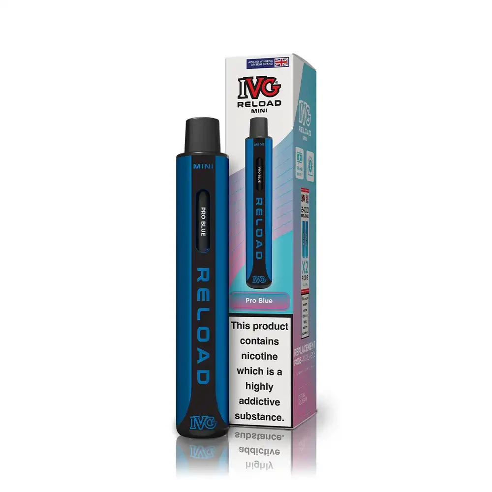 Pro Blue IVG Reload Mini 600 Vape Kit Box of 10