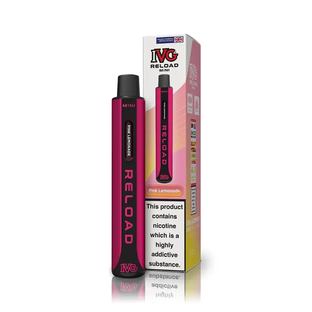  Pink Lemonade IVG Reload Mini 600 Vape Kit Box of 10