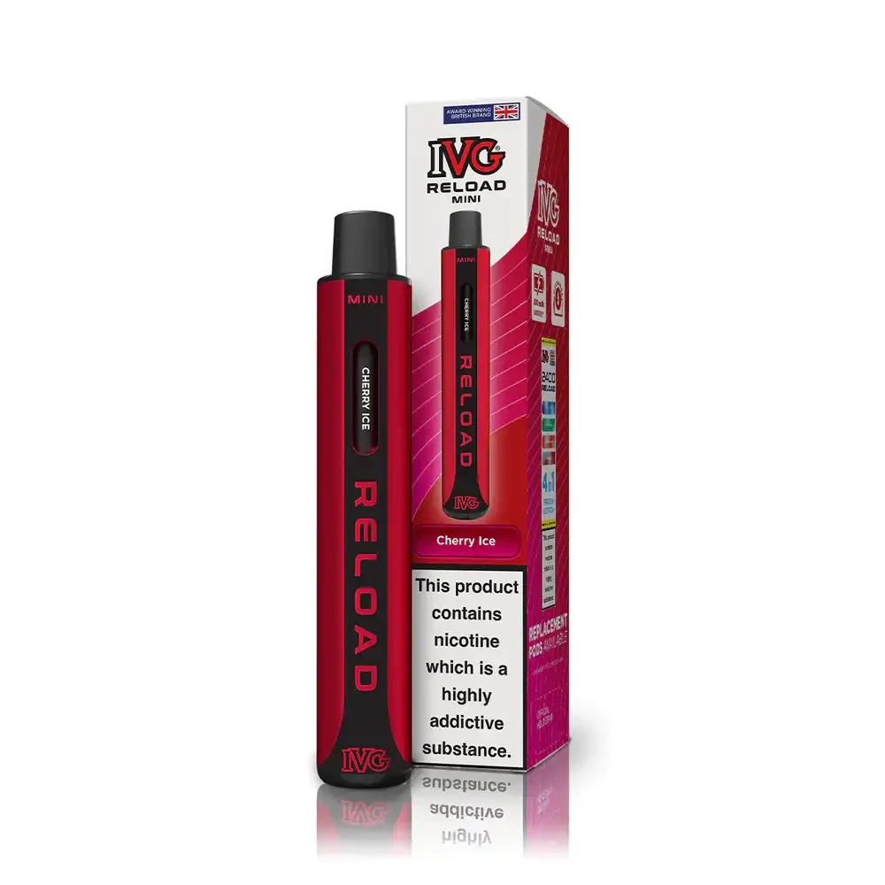  Cherry Ice IVG Reload Mini 600 Vape Kit Box of 10