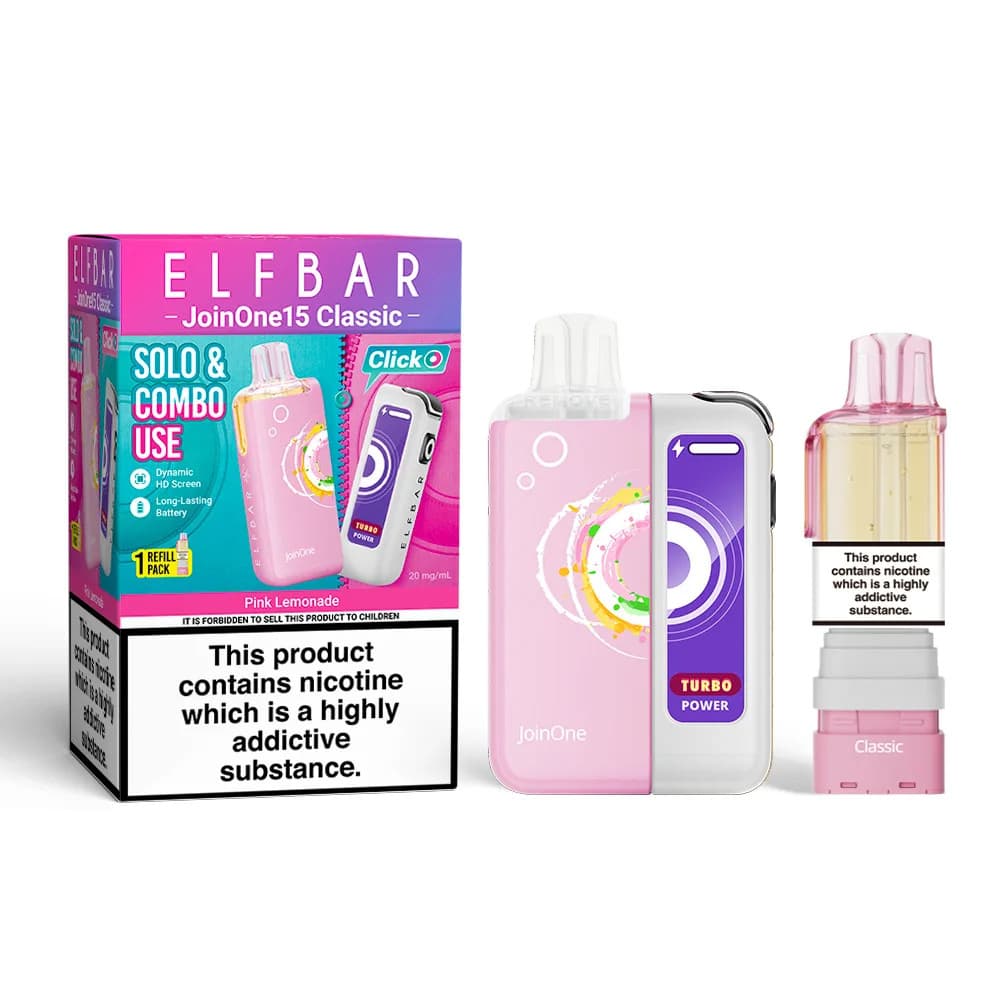  Pink Lemonade Elf Bar JoinOne30 Classic Vape Kit Box of 5