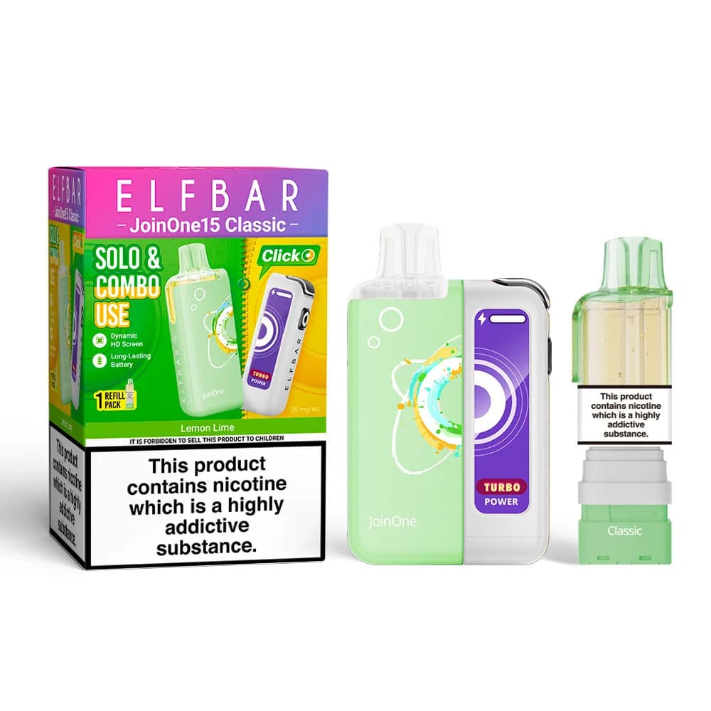 Lemon Lime Elf Bar JoinOne30 Classic Vape Kit Box of 5