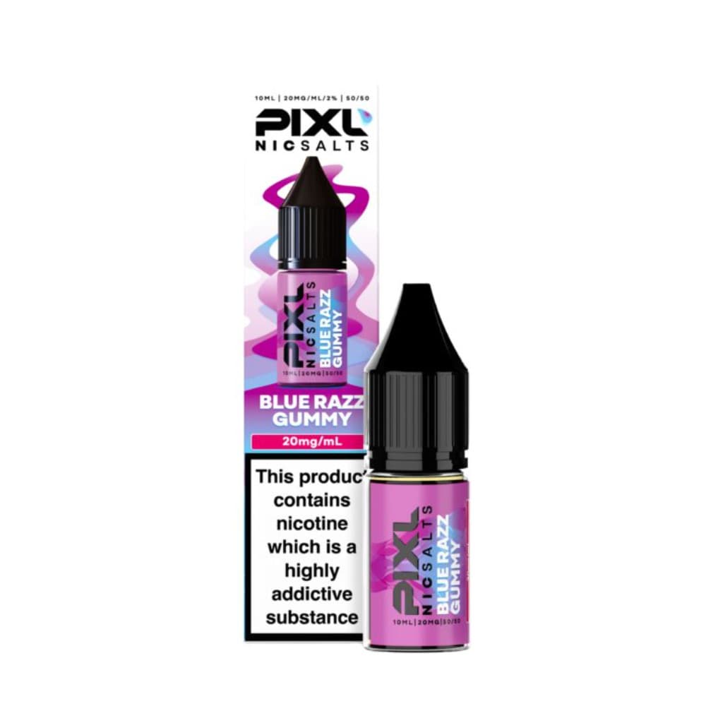  Blue Razz Gummy / 10mg Pixl Nic Salts 10ml E liquids Box of 10