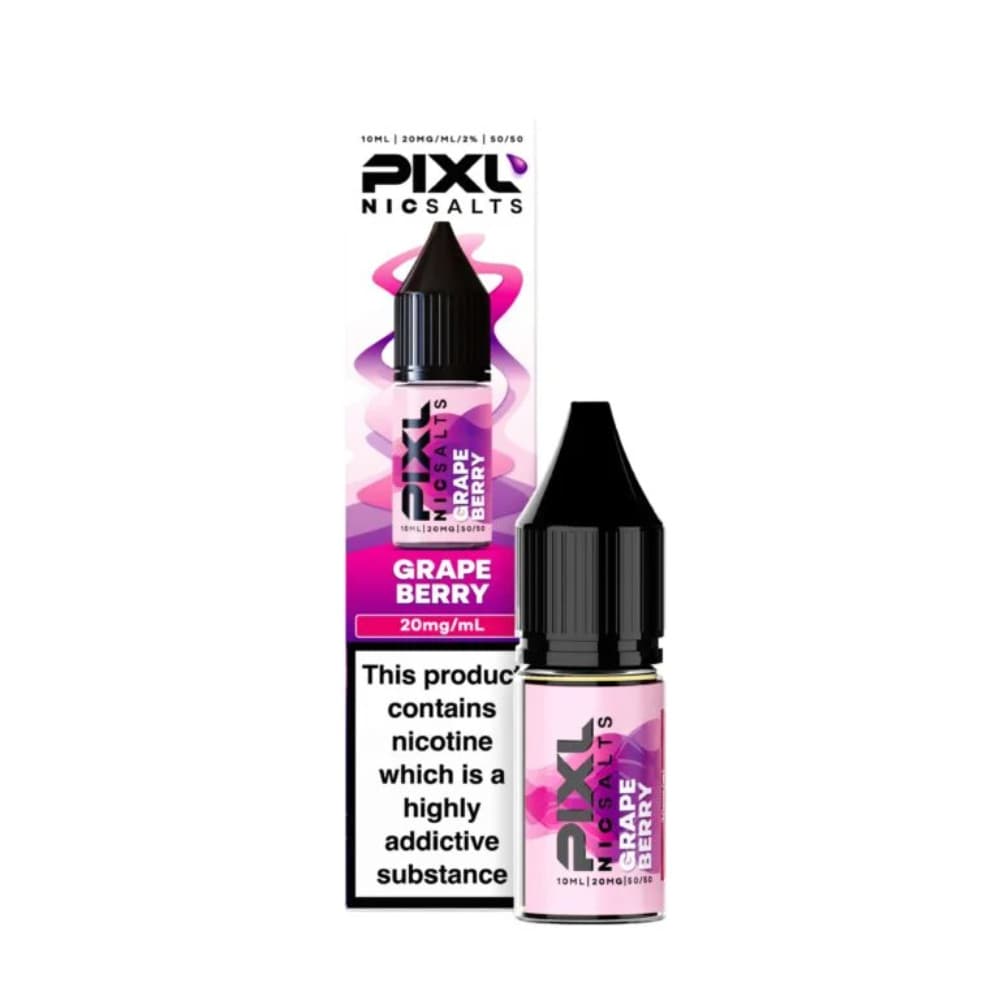 Grape Berry / 10mg Pixl Nic Salts 10ml E liquids Box of 10