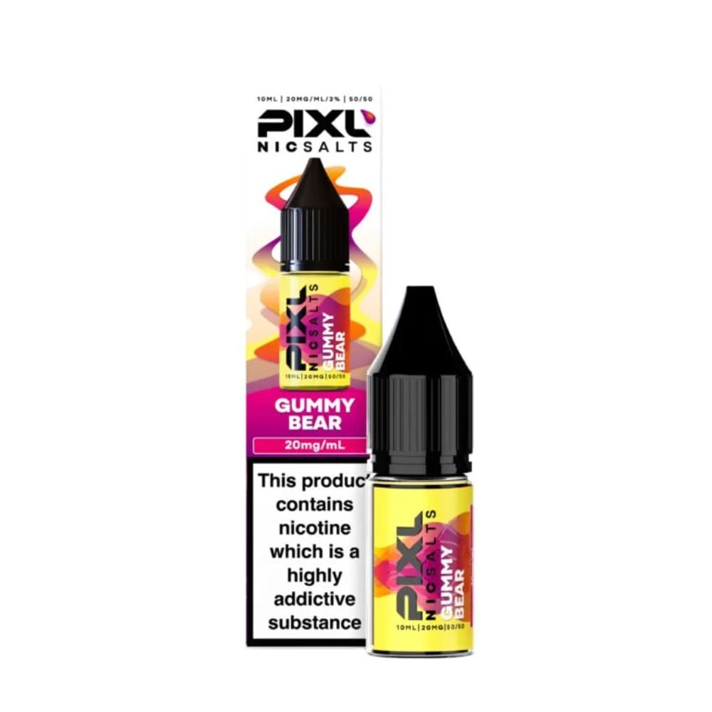  Gummy Bear / 10mg Pixl Nic Salts 10ml E liquids Box of 10