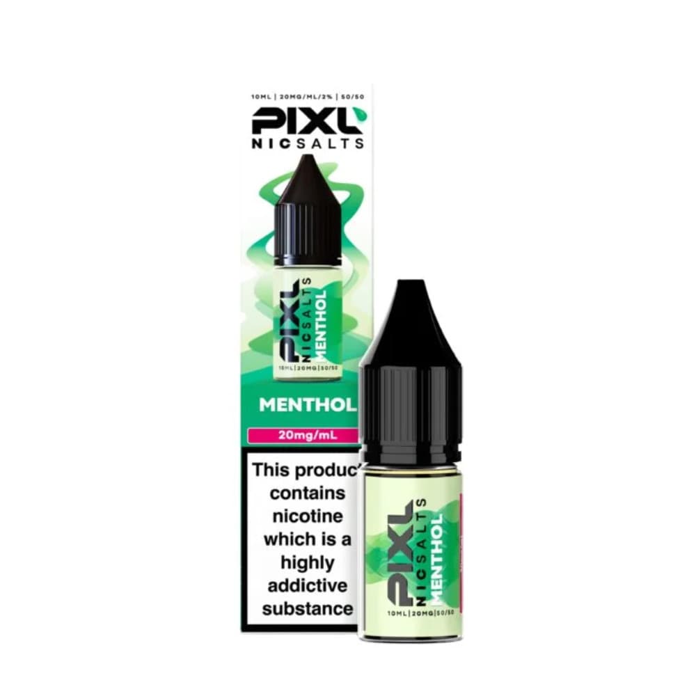  Menthol / 10mg Pixl Nic Salts 10ml E liquids Box of 10